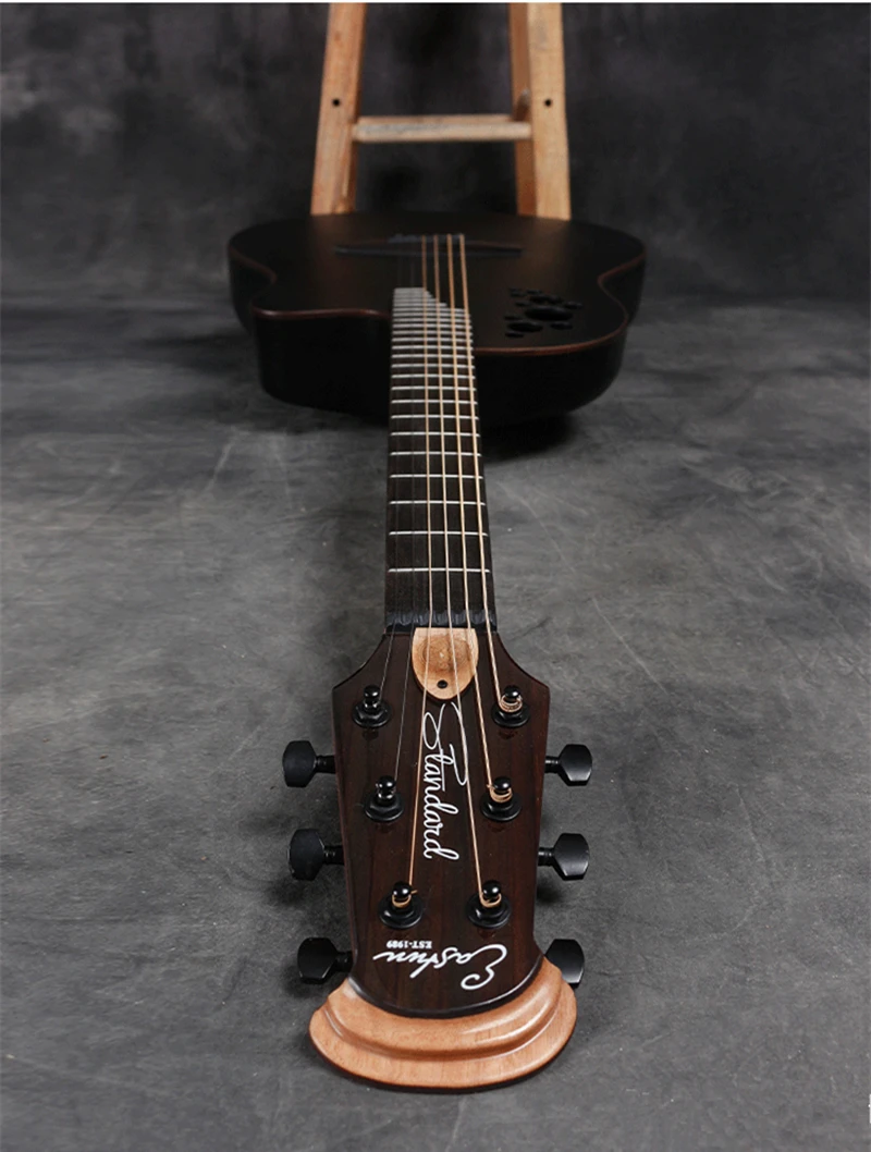 41 zoll folk elektrische gitarre massive fichten trauben loch gitarre 6 saiten akustische gitarre hohe qualität carbon faser gitarre agt235 free