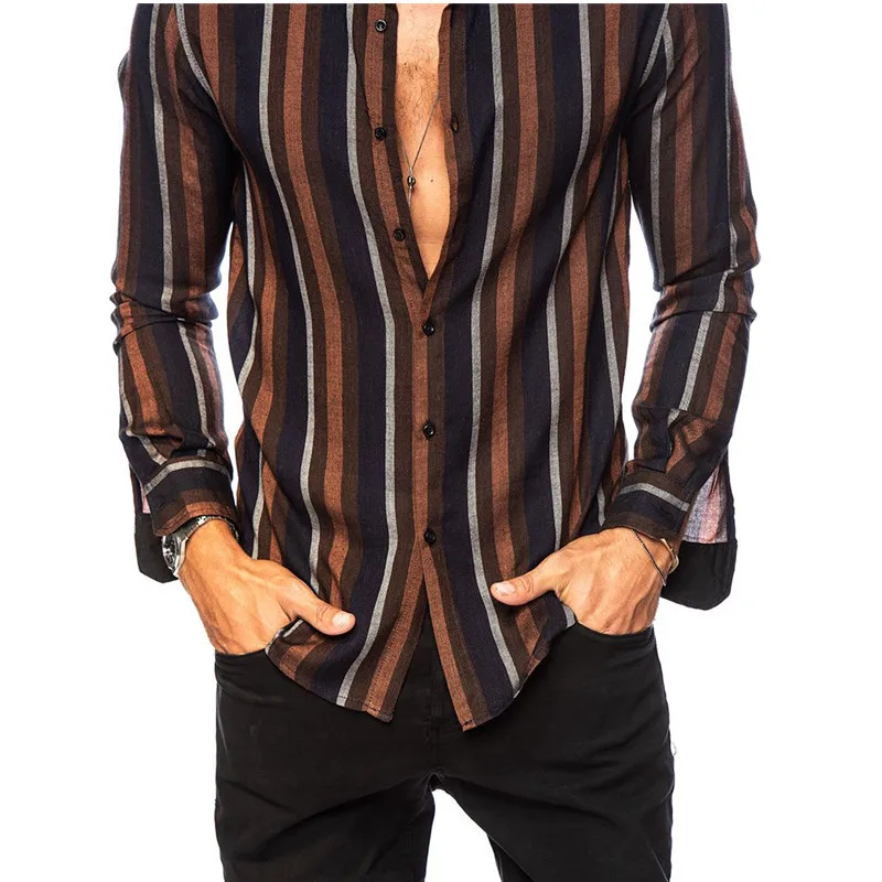 2021 New Brand Plaid Shirt Casual Fashion Party Slim Fit Men Shirt Long Sleeve High Quality Men's Social Shirt Dress Shirts XXXL