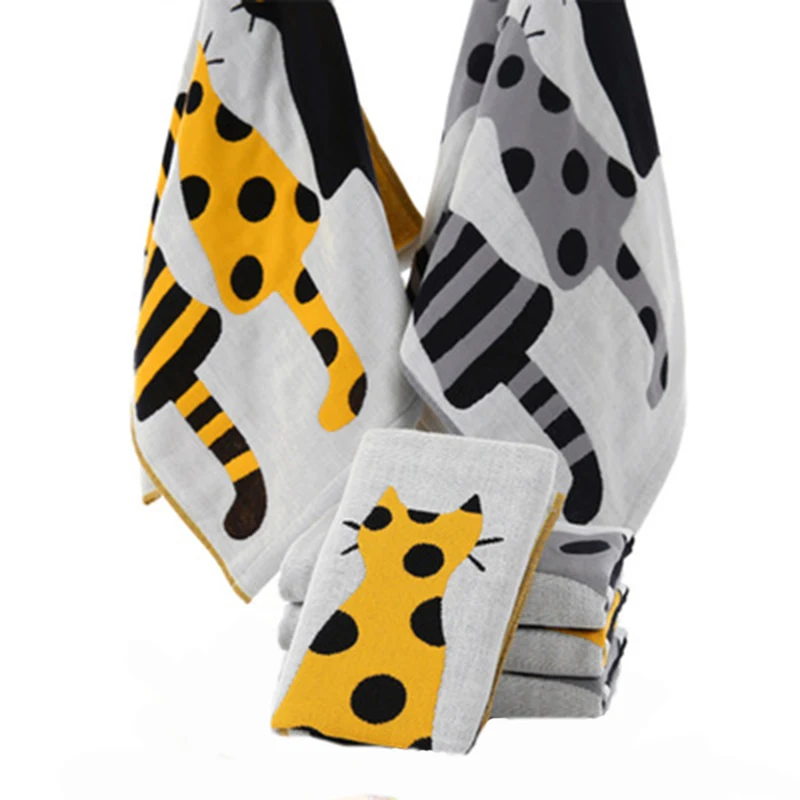 Креативное жаккардовое хлопковое Марлевое полотенце банное пляжное впитывающие