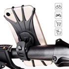 Держатель для телефона для мотоцикла и велосипеда, силиконовый регулируемый держатель для телефона с противоударной кнопкой, кронштейн, вилка для велосипеда, держатель для телефона