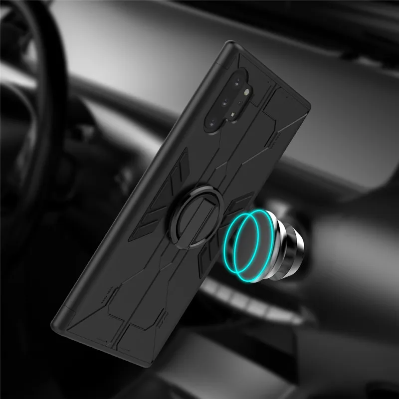 Бронированные металлические чехлы-кольца для samsung Note 10 Plus автомобильный