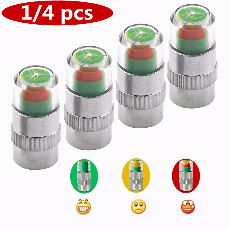 

4PCS/SET Mini Useful Car Track Sensor Safety LED Universal Car Diagnostic Tools Indicator Alert Tire Pressure Monitor Valve