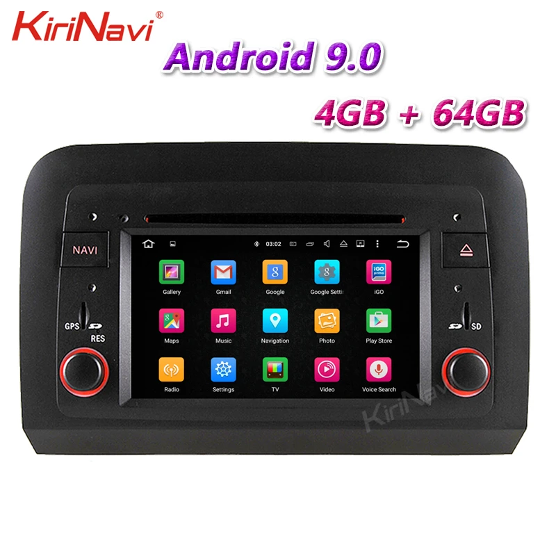 

KiriNavi 7" 2 Din Android 9.0 Car Radio For Fiat Idea Panda Lancia Musa Chroma Car Multimedia Player Stereo GPS 4G BT 2003-2011
