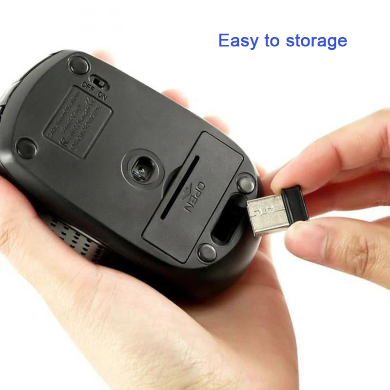 Мышь компьютерная беспроводная 2 4 ГГц с USB-ключом | Компьютеры и офис