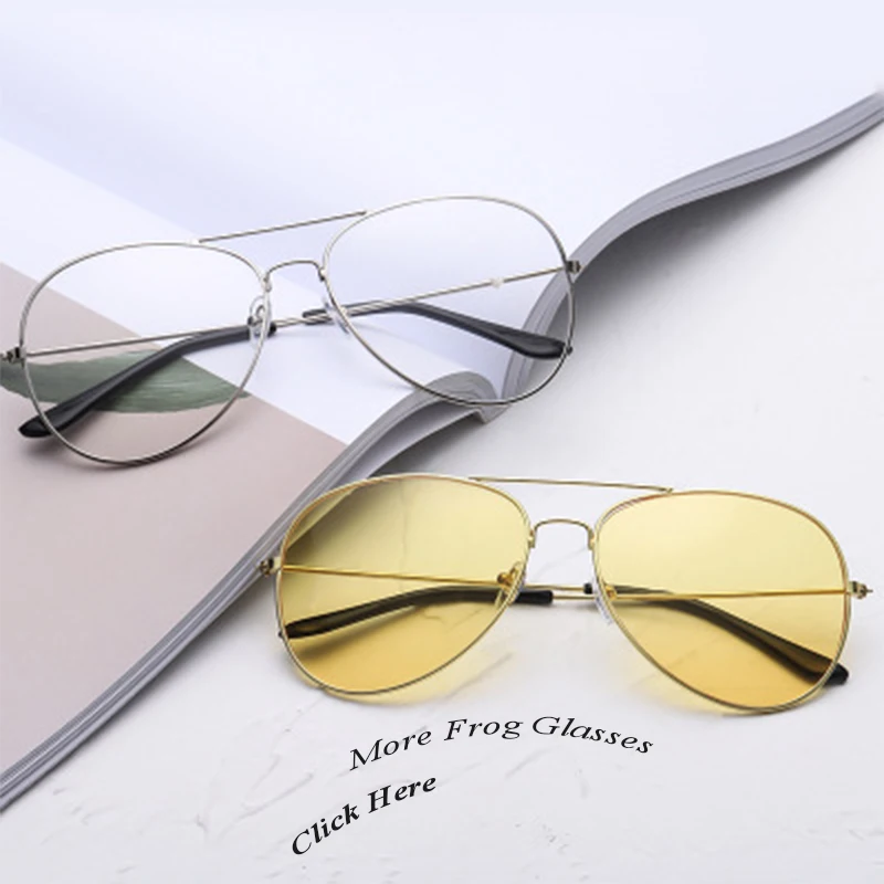 Акция ночного вождения металлические солнцезащитные очки в форме лягушки