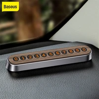 baseus car temporary parking card telephone number holder auto park mobile phone number plate car phone numbers accessories