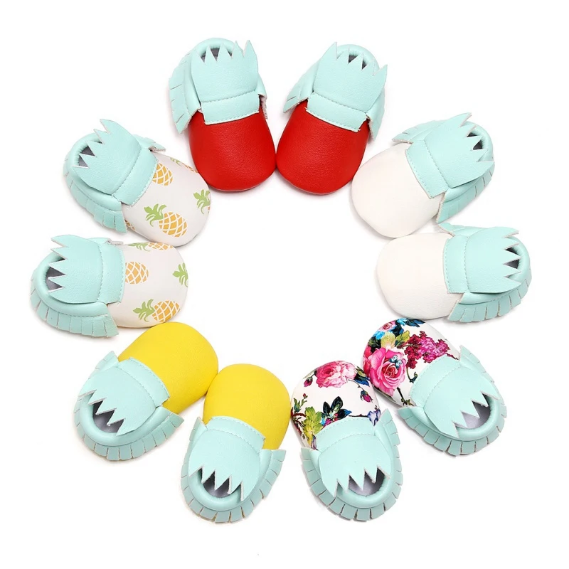 

Autumn Baby Boy Girl Cute Cartoon PU Leather Shoes Infant Anti-slip Soft Sole Toddler Shoes First Walkers