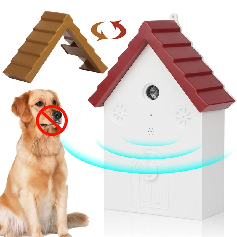 

Upgrade Ultrasound Bark Control Device Ultrasound Anti Barking Device Dog Behavior Training Supplies Two Roofs Equipped