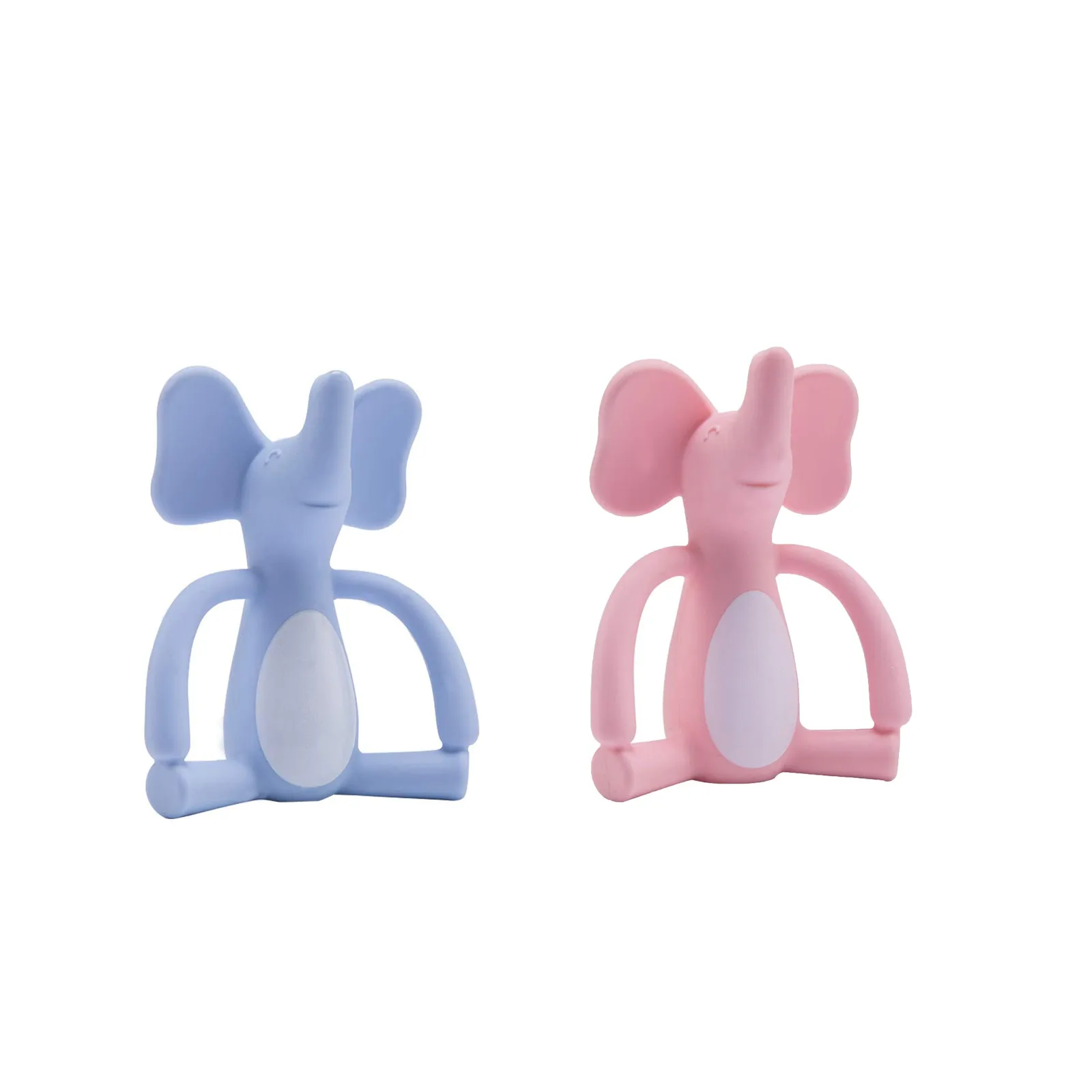 

Novelty Silicone Babys Teether Can Be Boiled To Bite Teether Animals Elephant Molar Rod Training Chewing Eating Finger Baby Toys