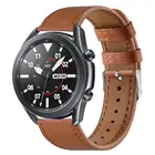 Ремешок кожаный для Samsung Galaxy Watch 3 45 мм 41 мм, браслет из натуральной кожи для наручных часов Samsung Galaxy Active 2 40 мм 46 мм S3