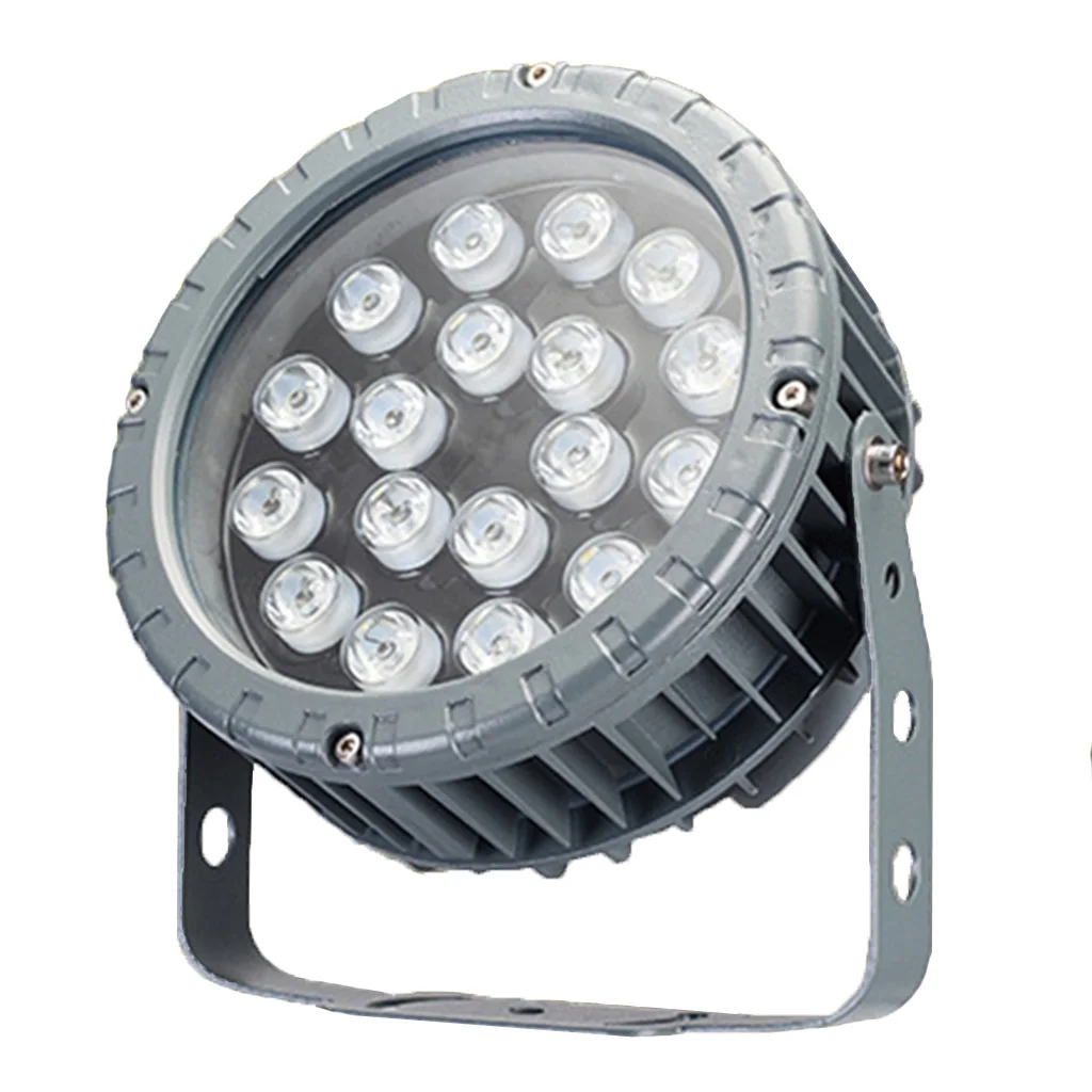 18W Светодиодный прожектор светильник AC85-265V/DC24V IP65 литой DMX512 изменяемый RGB точечный