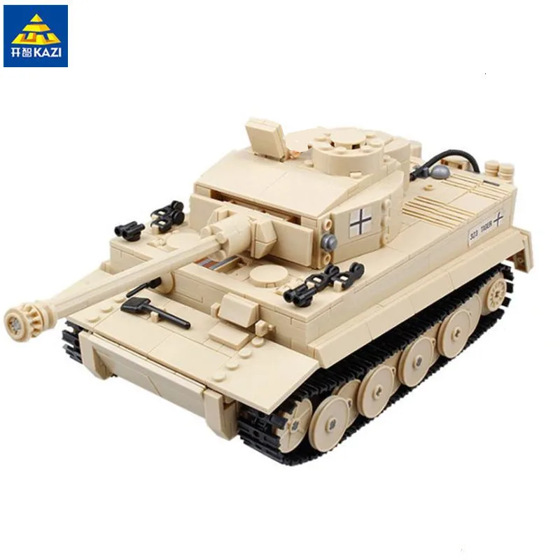 

995Pcs German King Tiger Tank Building Blocks Sets Military Electric WW2 Army Soldiers Juguetes Bricks Toys