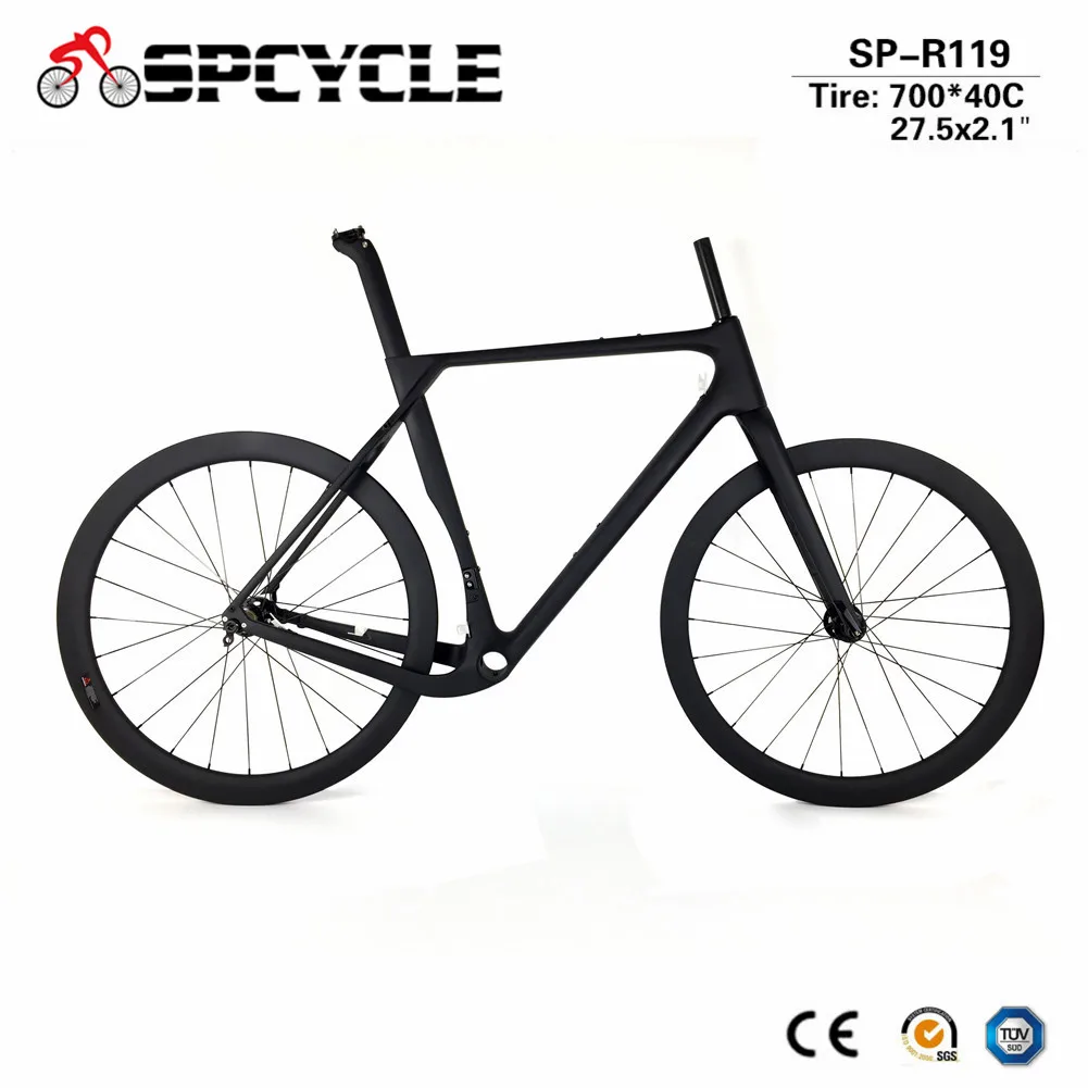 Spcycle Aero полный углеродный гравий велосипед велокроссовый велосипед Frameset с 27,5 er MTB Wheelset или 700C дисковый тормозной дорожный набор