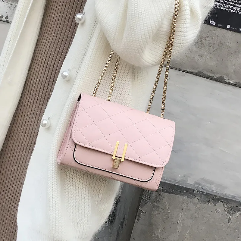 2020 Модные женские маленькие квадратные сумки через плечо винтажная сумка из