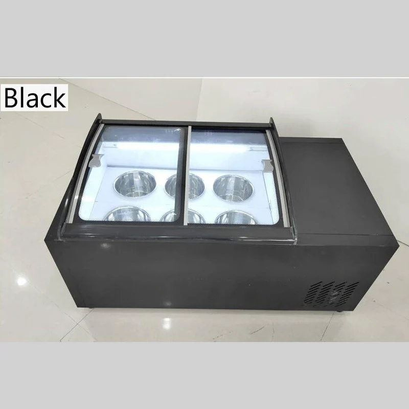 

Commercial Ice Cream Display Cabinet Refrigerator Commercial Egg Roll Cone Ice Cream Sundae Storage Machine 190W