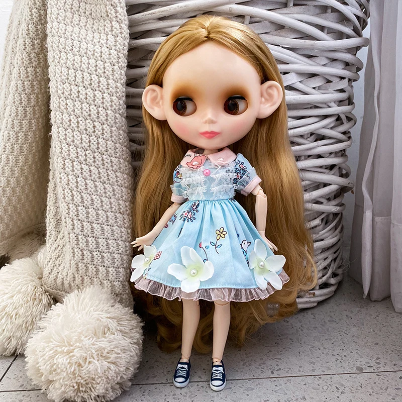 Кукла Neo Blyth на заказ NBL с блестящим лицом шарнирная кукла OB24 BJD для девочки подарок
