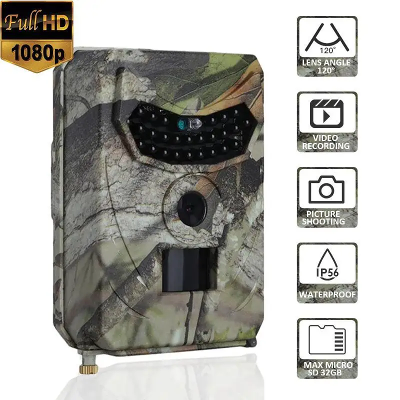 

PR100 Hunting Camera Photo Trap 12MP Wildlife Trail Night Vision Trail Thermal Imager Video Cameras for Hunting Scouting Game