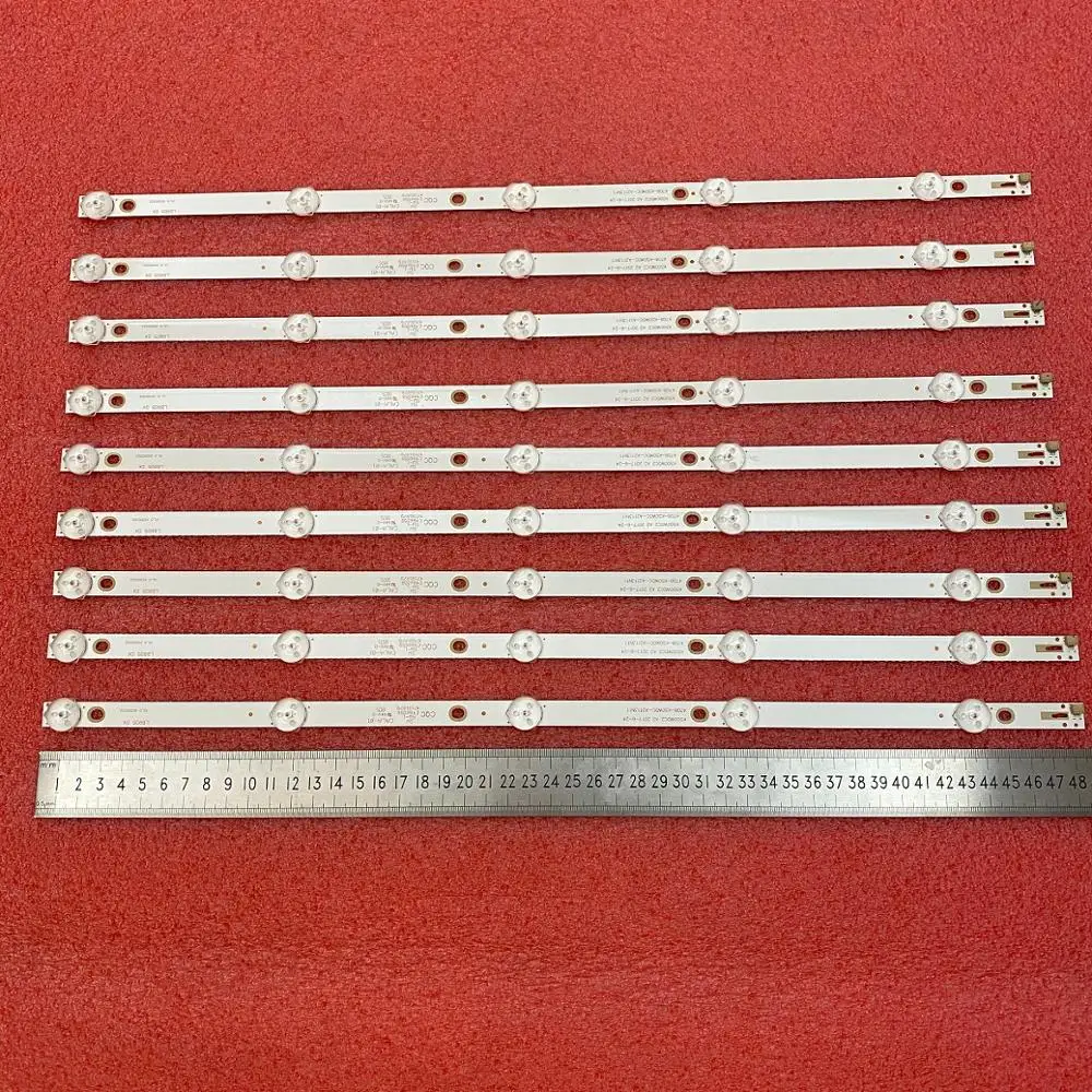 

Светодиодная лента для подсветки 50USK1810T2 50PUT6023 K500WDC2 A2 4708-K50WDC-A2113N11 светодиодный 9 шт./компл. 5 светодиодов (6 в) 485 мм