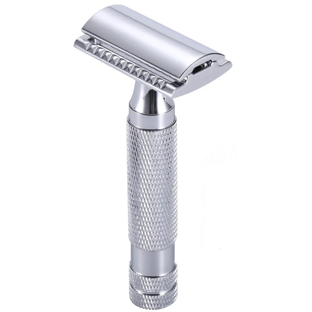 15 Blades 1 Razor Men Shaving Classic Safety Razor Copper Alloy Manual Razors Double Edge  Razor Travel Kit Wet Shaver
