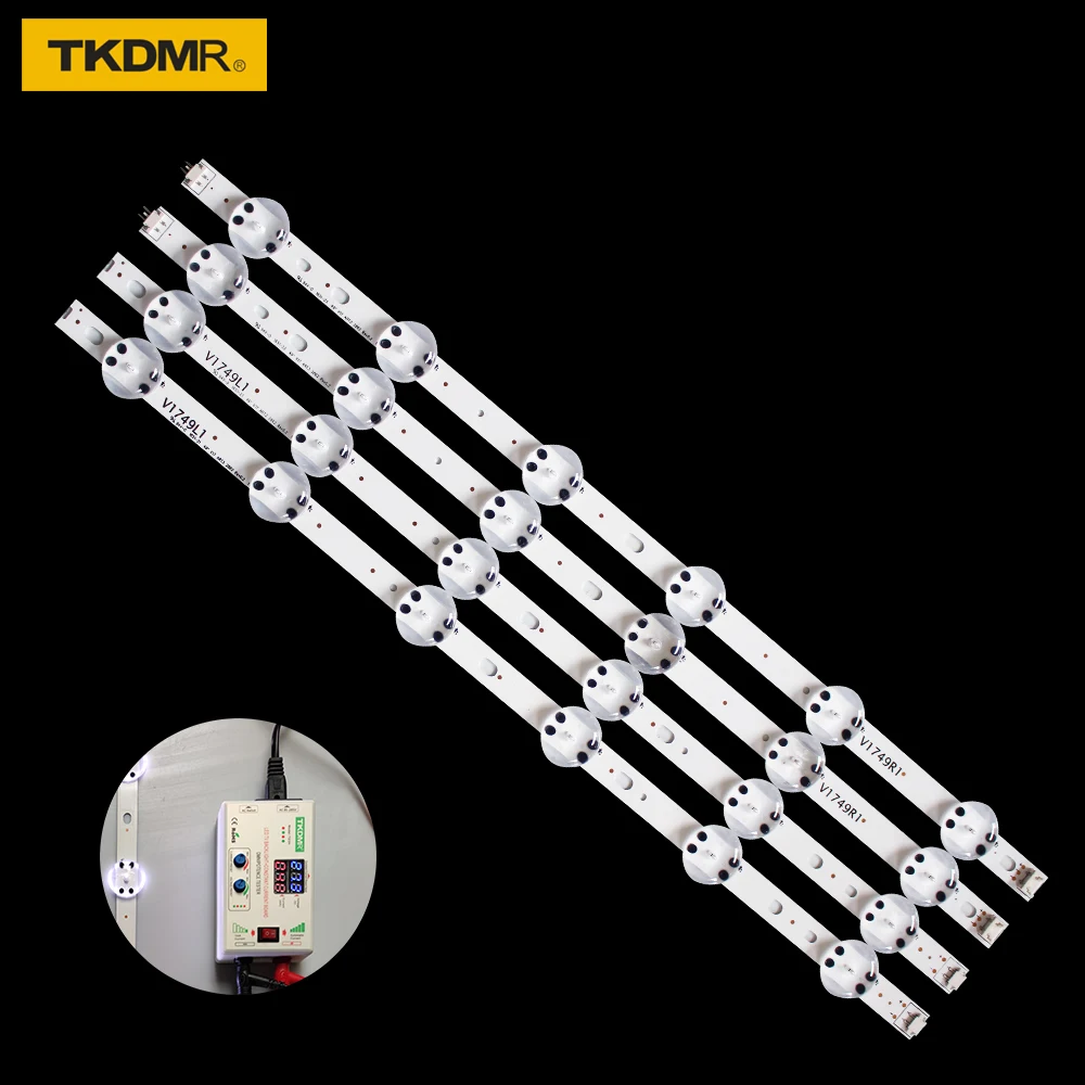 Nuevo 4x тирада светодиодный para LG 49UV340C 49UJ6565 49UJ670V 49 V17 ART3 2862 2863 6916L 2862A 2863A V1749R1