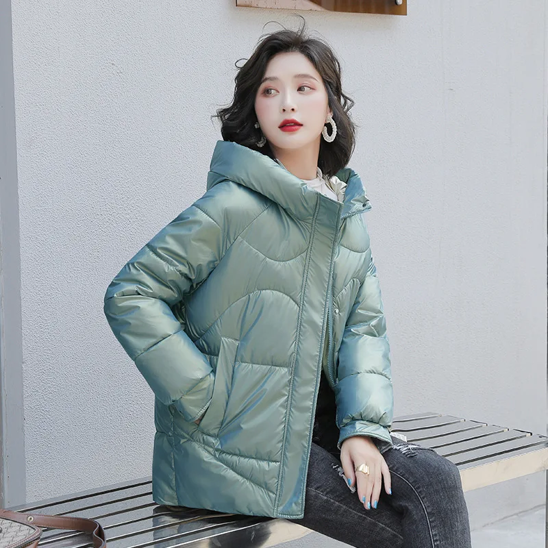 Высококачественная Новинка 2021 зимняя куртка пальто с воротником-стойкой модные