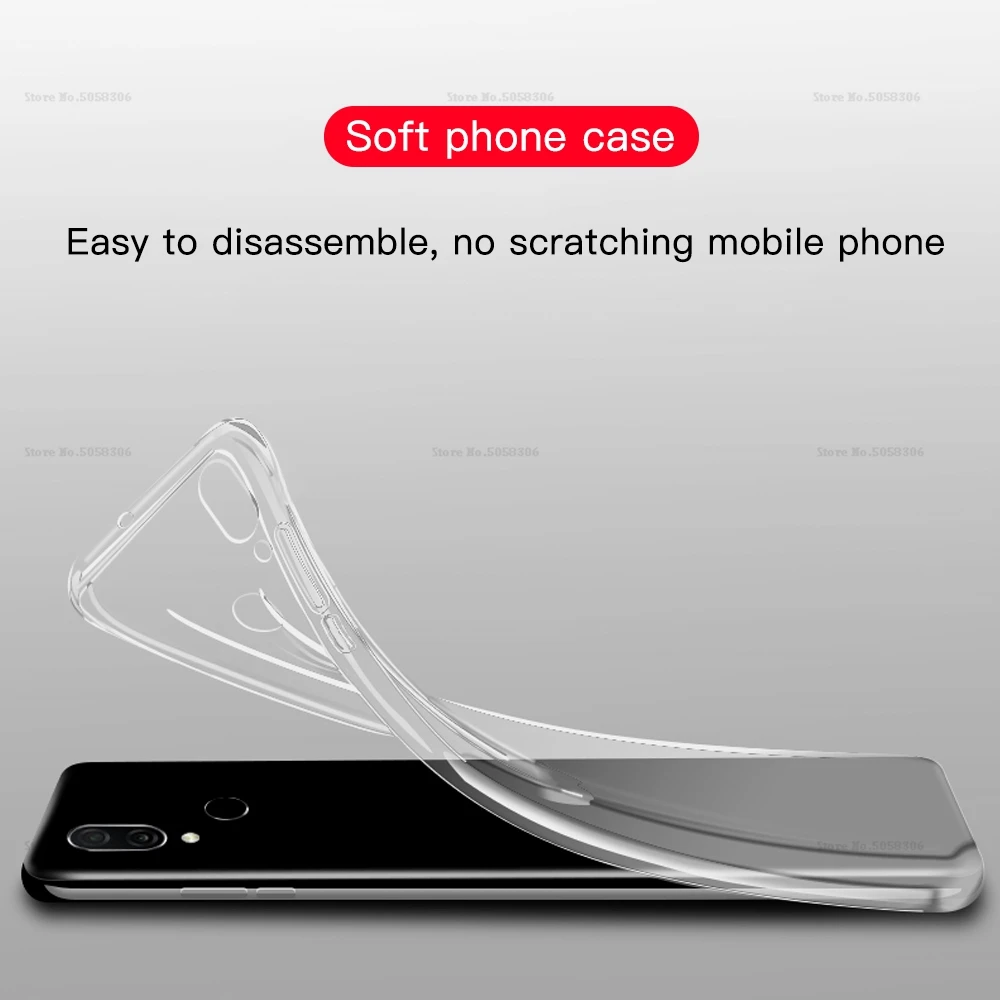 Мягкий ТПУ чехол для телефона Honor 8X силиконовый защитный прозрачный Huawei P30 P20 Lite Mate