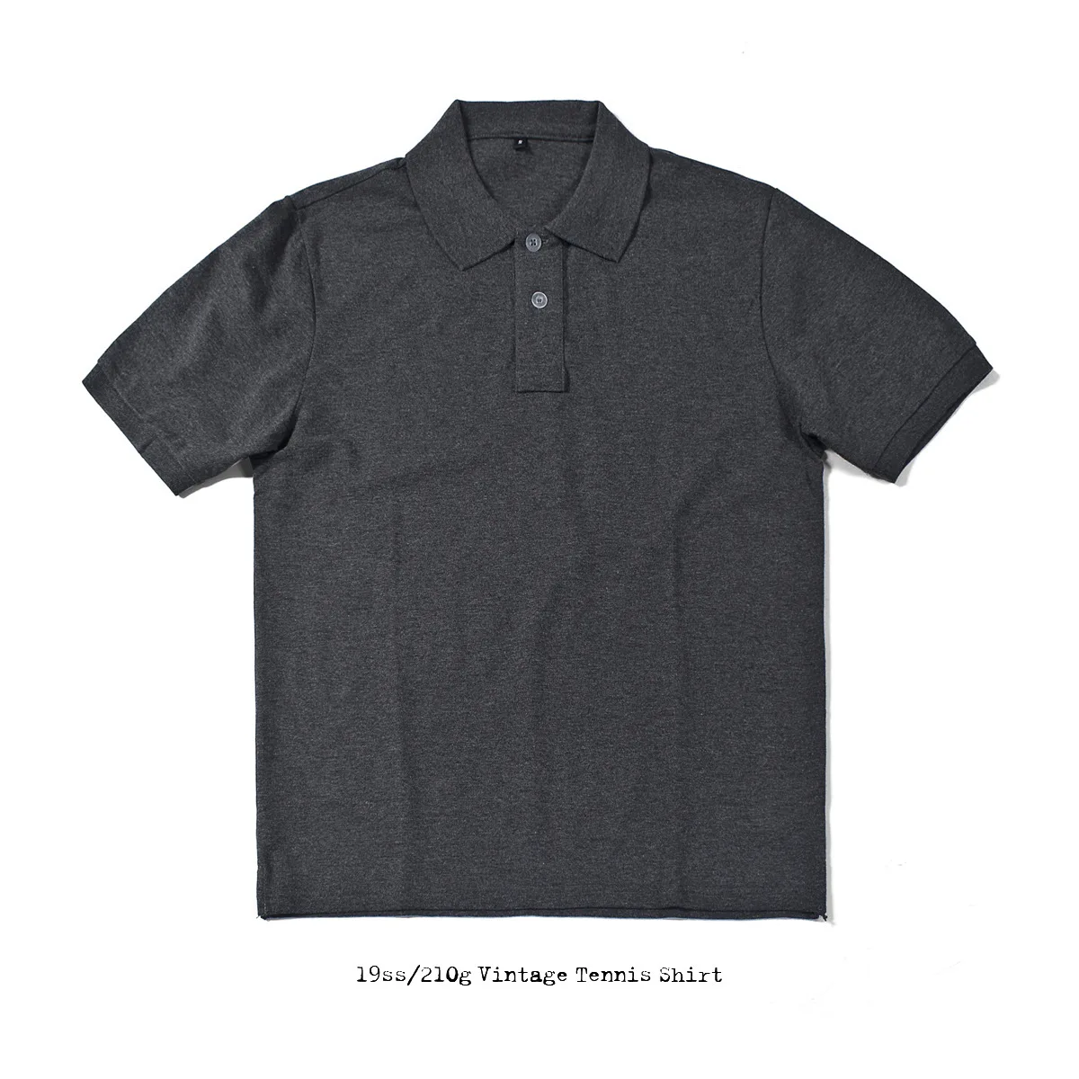 

Free Shipping 100%Cotton Gray Men's Polo Vintage Tennis T-Shirts Summer Fashion Short Sleeve T Shirt Lapel Tee Mens Clothing