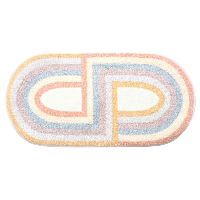 

Geometric Floor Mat Bathroom Non-Slip Mat Door Mat Home Bedroom Bathroom Absorbent Carpet