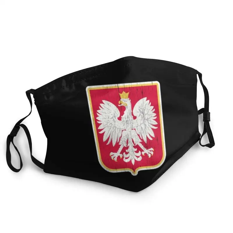 

Polska польский герб Орел маска против пыли моющиеся Польша Флаг маска для лица Защитная крышка респиратор для взрослых Рот-муфельная печь