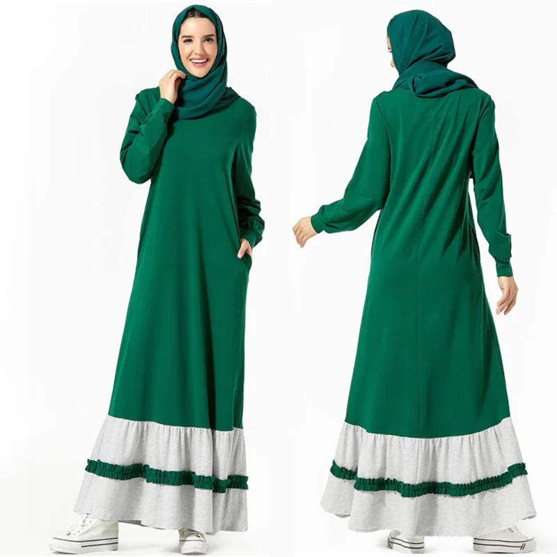 Кружева абайя Дубай Турция Кафтан платье хиджаб мусульманское исламское одежда