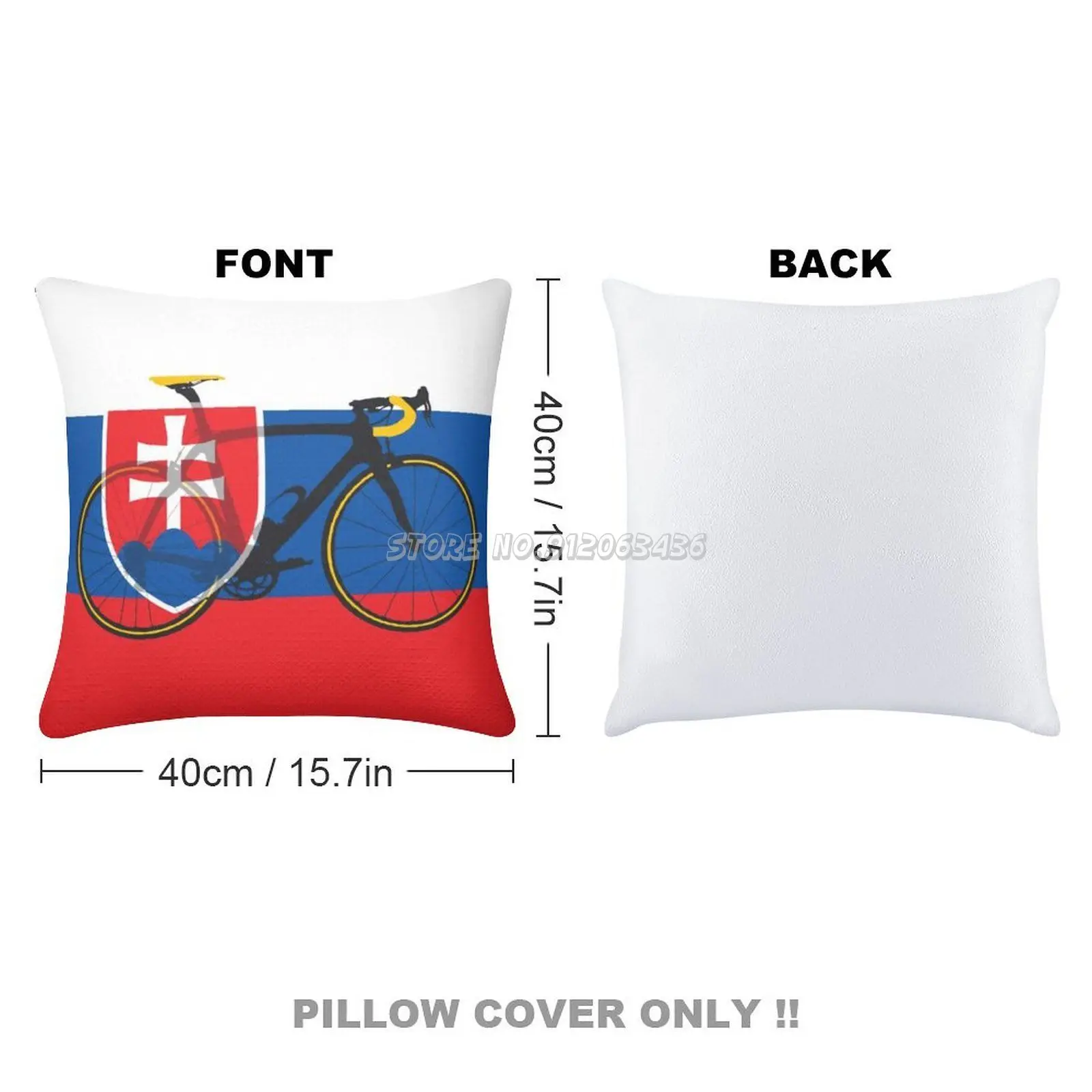 Флаг для велосипеда Словакия (большая выделка) блестящая подушка чехол наволочка
