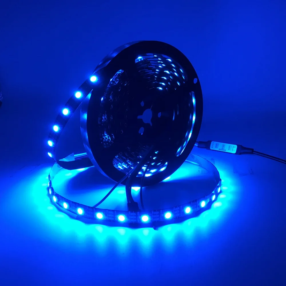 WS2812B WS2812 RGB светодиодный светильник водонепроницаемый индивидуально адресуемый умный RGB светодиодный светильник для украшения дома DC5V