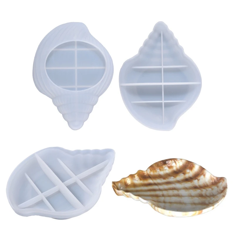 

Conch Shell Storage Box Epoxy Resin Mold Jewelry Holder Casting Silicone Mould DIY Crafts Ornaments Home Decoration Maki