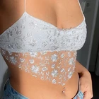 Fairycore цветочный милый y2k эстетические кружевные кроп-топы женские платье с открытой спиной и лямкой на шее чокер Топ кавайная одежда сексуальные майки