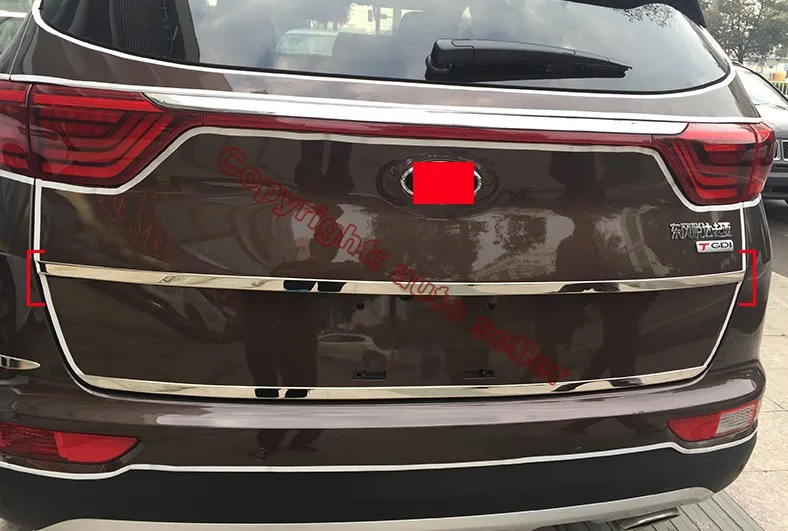 Наклейки из нержавеющей стали на заднюю дверь багажника крышку под крышкой