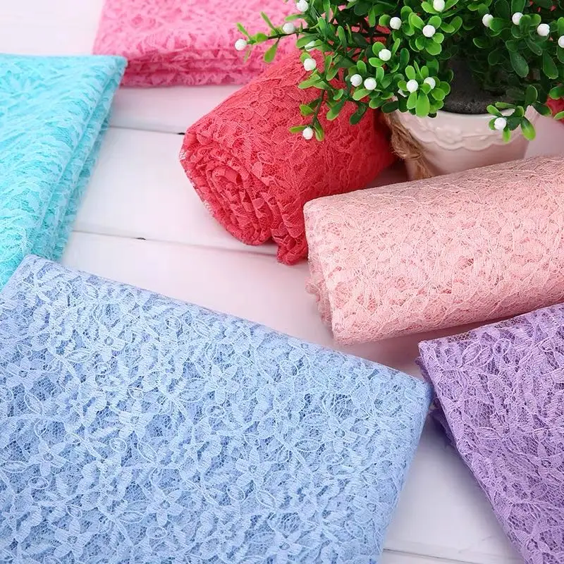 

High-end fashion French Lace Fabric High Quality African Tulle Embroidered flower transparent net Lace Fabric For Wedding