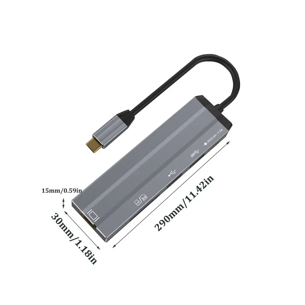 USB C концентратор USB-C к HDMI Adaptador Thunderbolt RJ45 3 концентратор USB для MacBook samsung Dex Galaxy S10/S9 USB-C