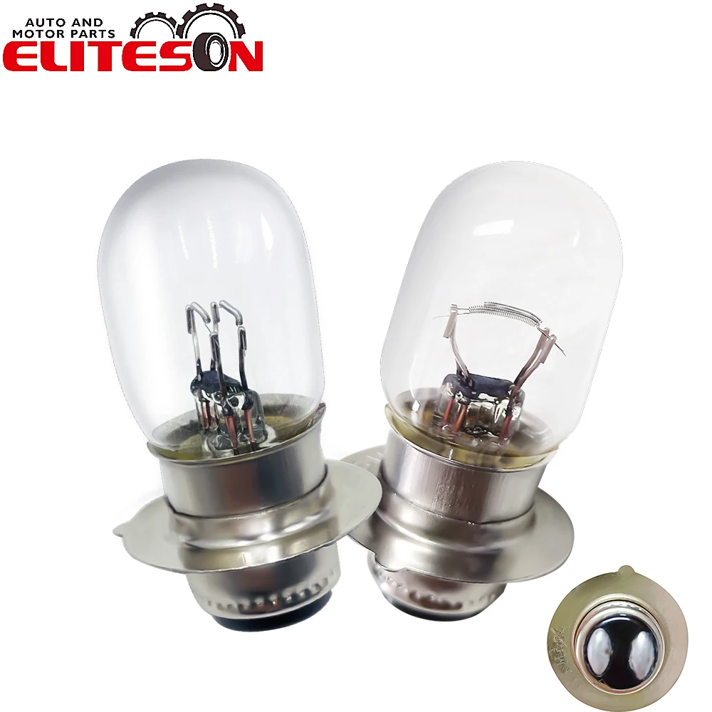

Eliteson 10PCS T19 Halogen Bulbs For Motorcycle P15D-25-1 12V 35W Double Filament Motor Headlights Accessories Parts