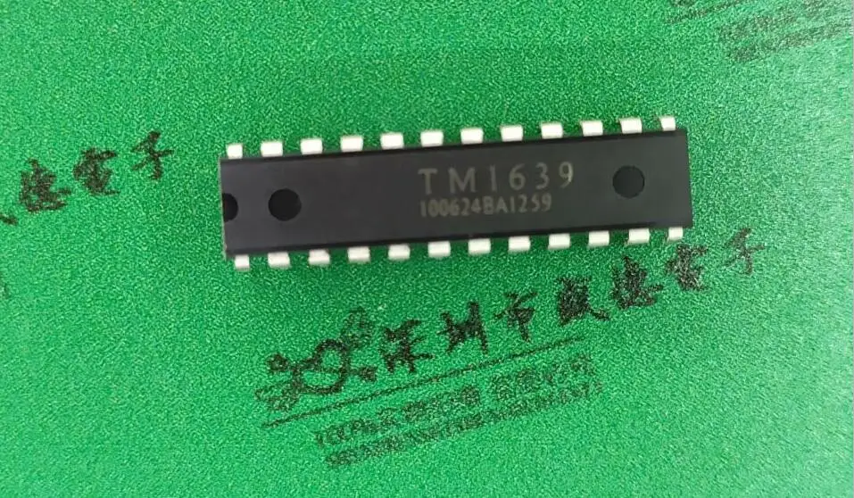 5 шт./лот TM1639 прямой DIP24 светодиодная цифровая трубка драйвер чип Pin 1 78