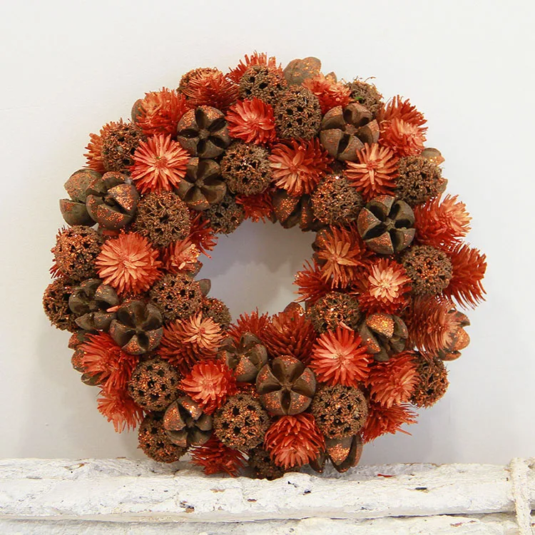 Натуральные сушеные цветы венок настоящие консервированный цветочный Настенный