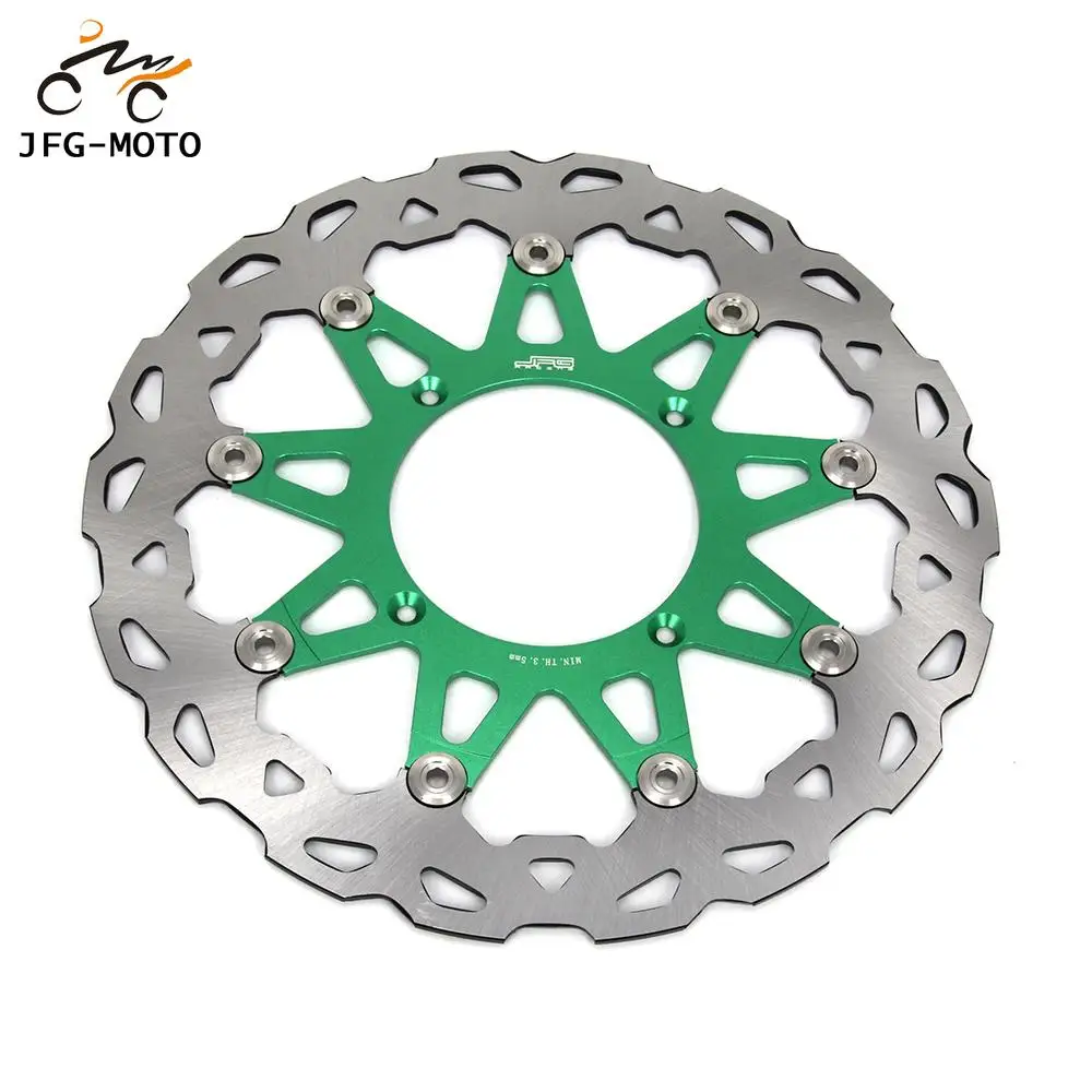 Мотоцикл CNC 320 мм передний плавающий тормозной диск ротор для KAWASAKI KX125 KX250 2006 2008 KX250F