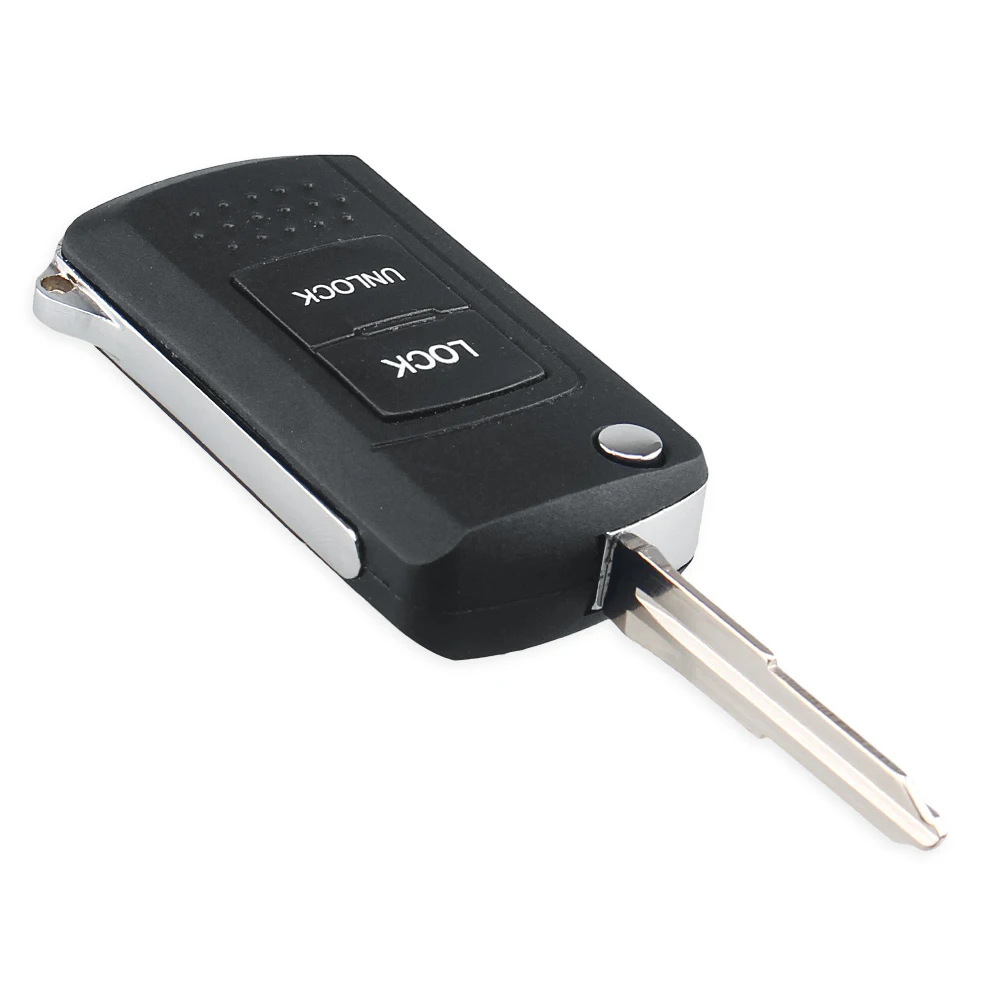 KEYYOU откидной складной ключ с 2 кнопками дистанционного управления чехол без