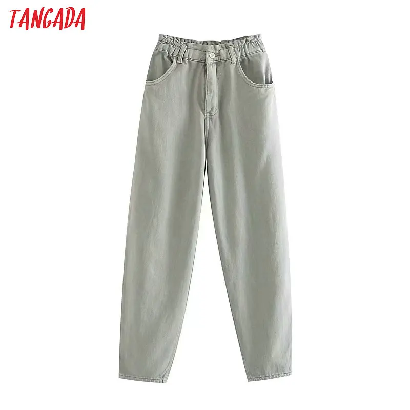Женские джинсовые брюки Tangada Свободные повседневные винтажные цвета амино