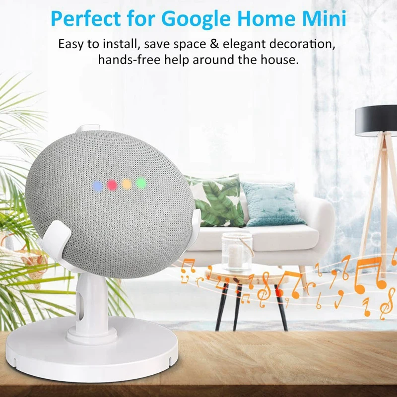 Настольная подставка для голосовых помощников Google Home поворот на 360 градусов |