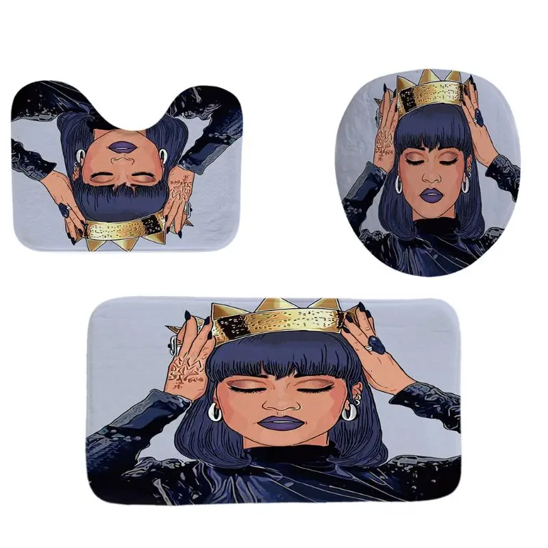 4 шт./компл. занавески для девочек в африканском стиле ванной водонепроницаемый