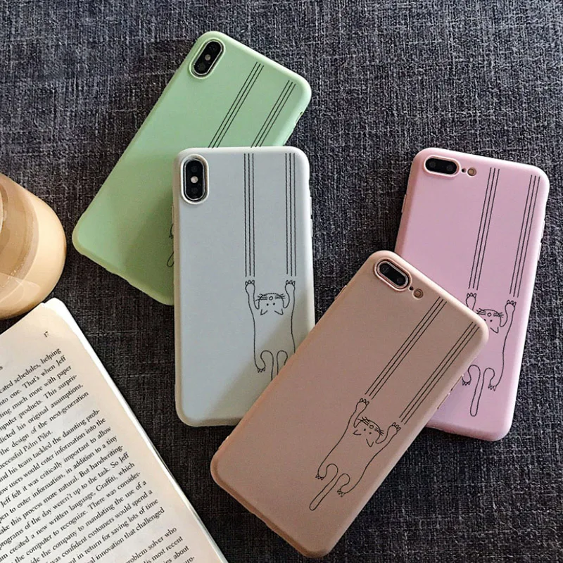 Милый чехол с граффити в стиле аниме для iPhone 11 XR X Xs Max 8 7 6 Plus 6S силиконовый телефона