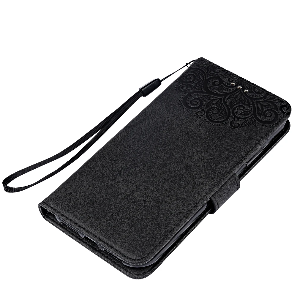 luxury leather case for realme 8 4g flower embossing rmx3085 wallet flip phone case for realme8 4g cover free global shipping