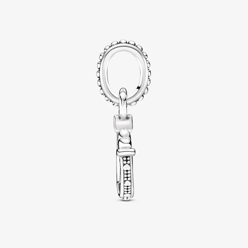 

2020 Winter New 925 Sterling Silver Beads Good Luck Horseshoe Dangle Charm fit Original Pandora Bracelet Christmas Jewelry