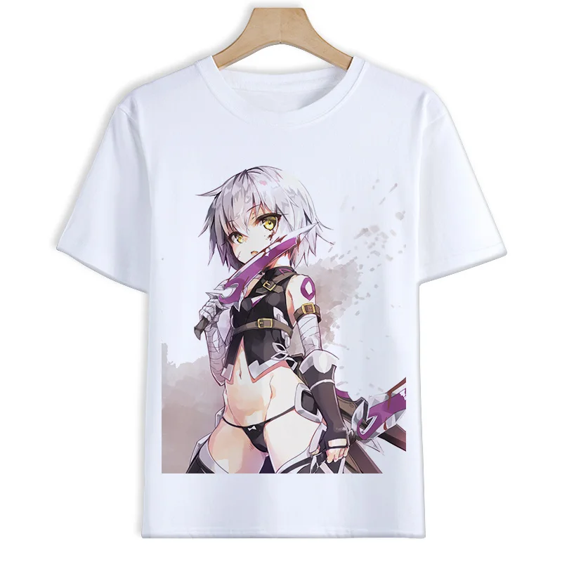 Аниме Fate Grand для косплэй футболка Жанна д 'Арк Alter сабля Okita Souji Футболка с