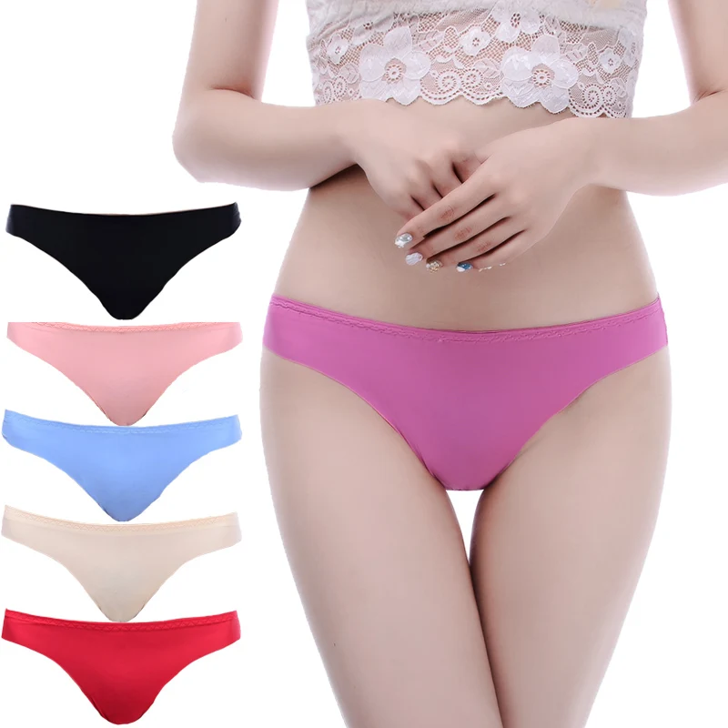 3 шт./упак. трусики женские бесшовные трусы из вискозы с Т образной спинкой нижнее